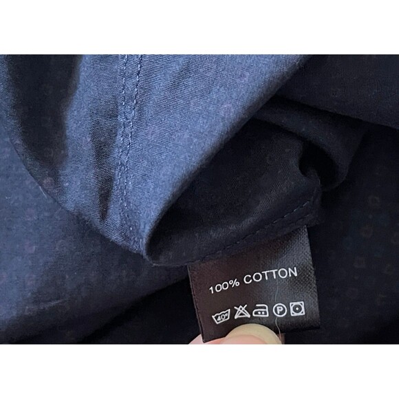 Todd Snyder Shirt Mens Small Blue Patterned Button Up Long Sleeve Cotton - Picture 3 of 6